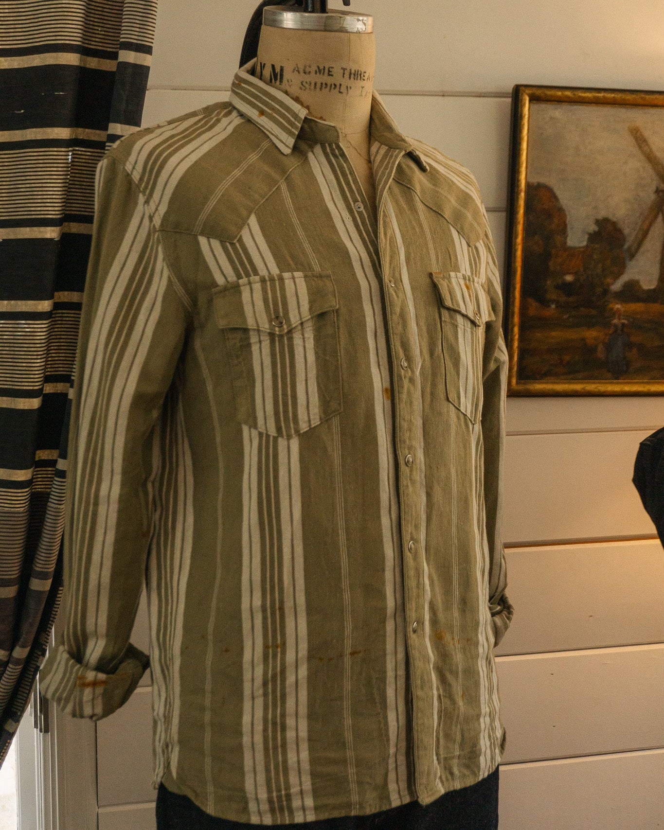 De Nimes Ticking Shirt - Medium