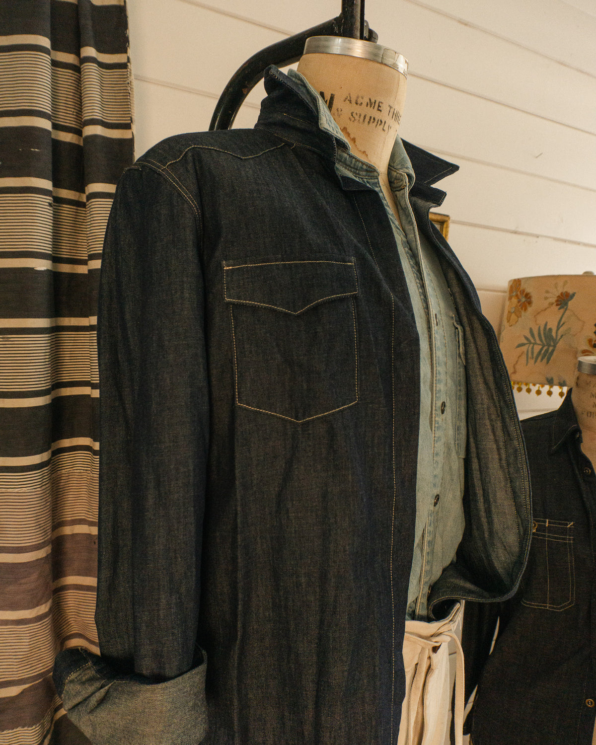 Denim Western Shirt - M