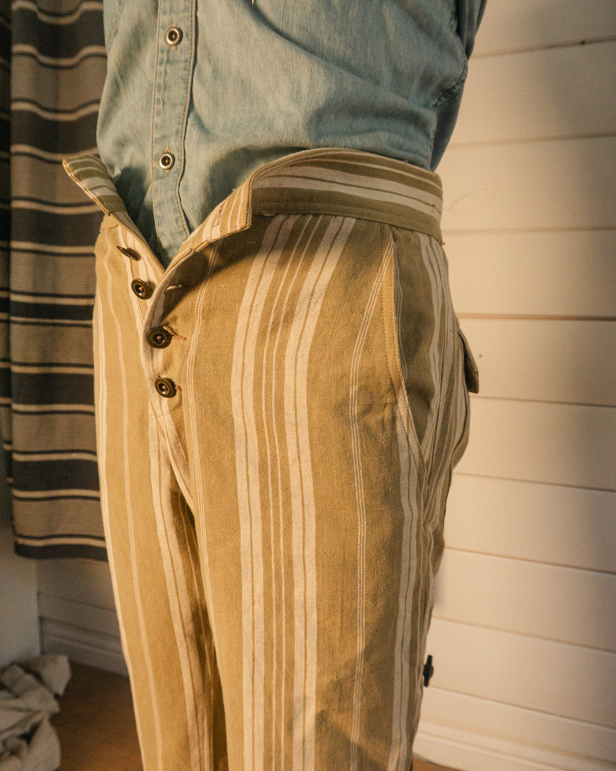1840 French Ticking Trouser - S/M