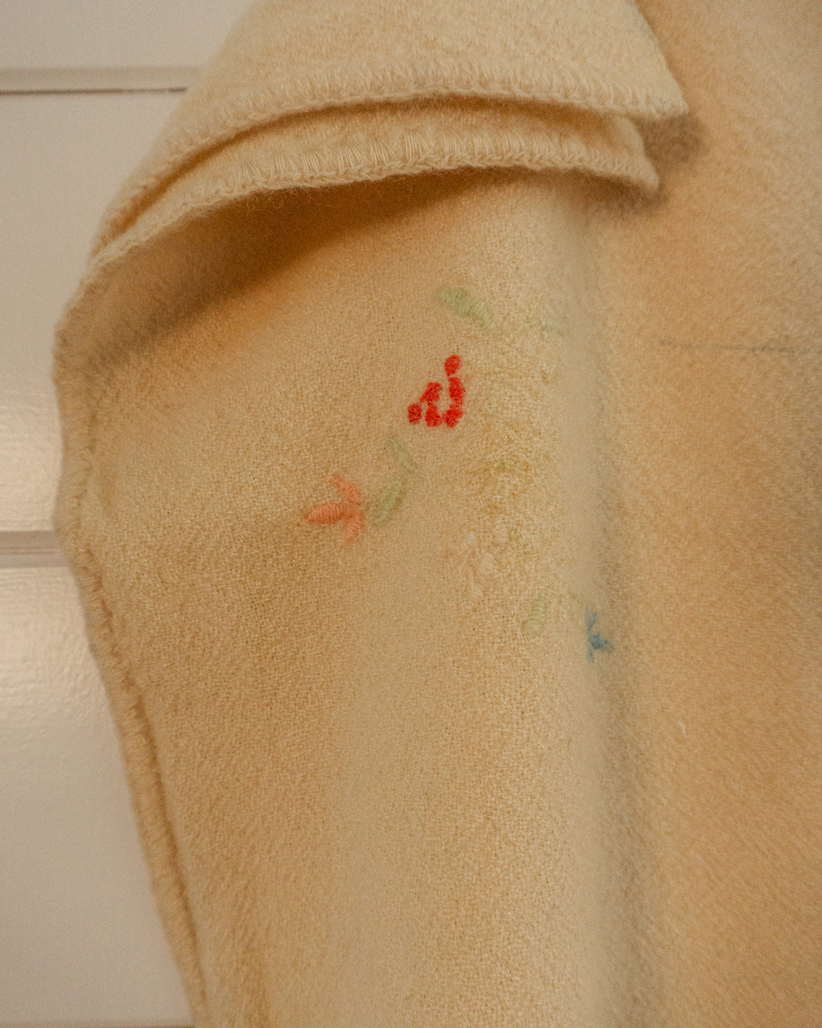 Wool Embroidered Blanket