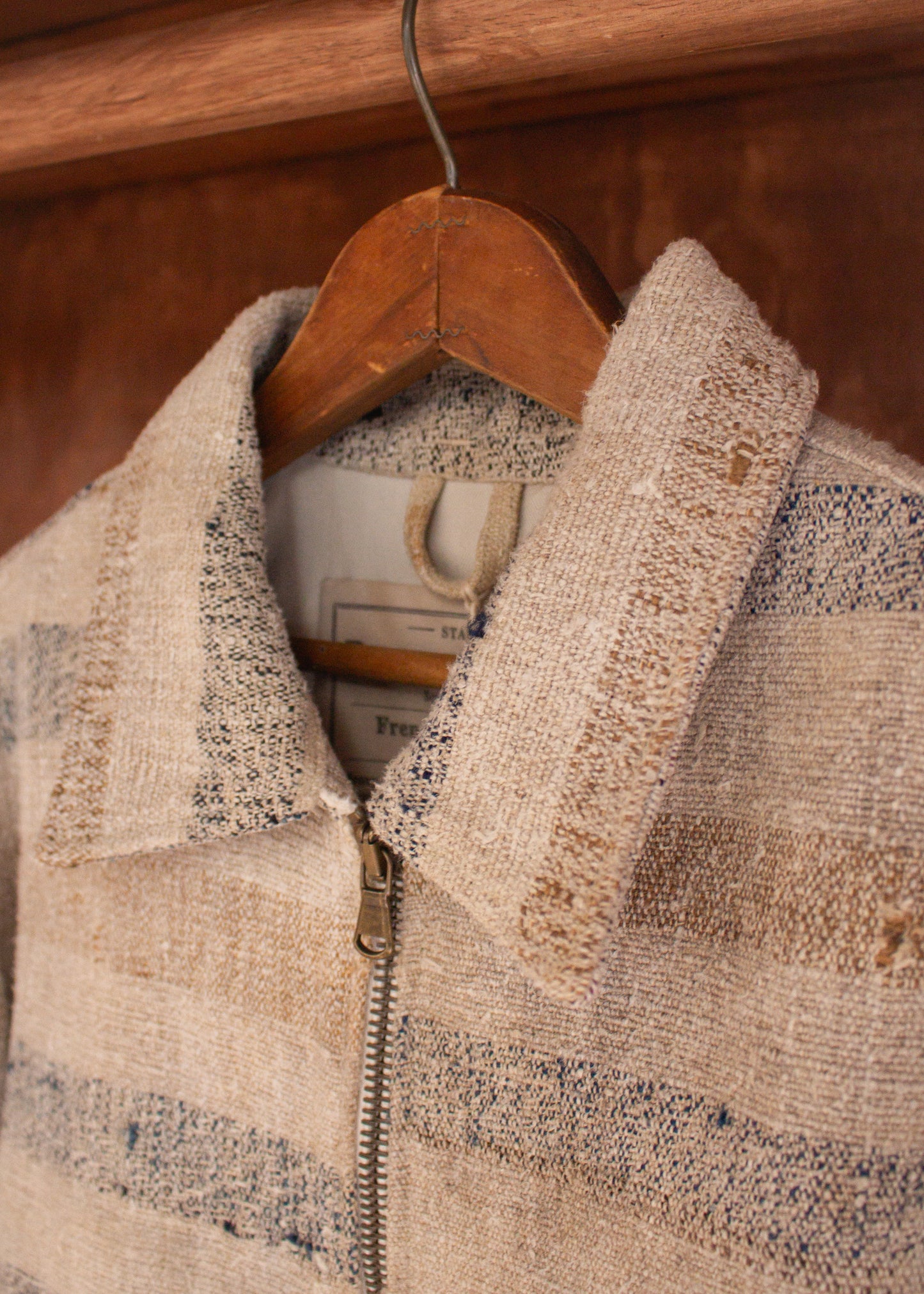 C. 1800 French Olive Harvest Sack Jacket