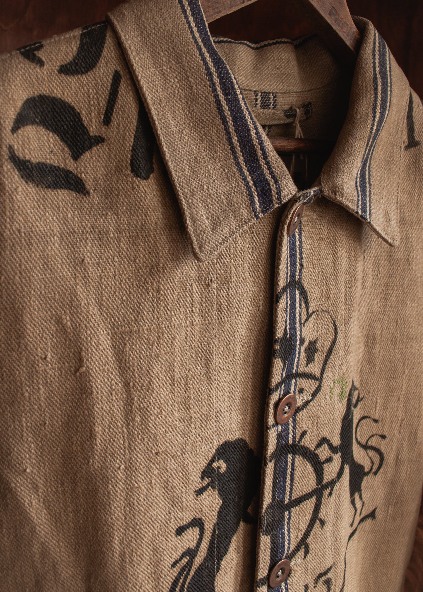 C. 1900 German Grain Sack Chore Jacket