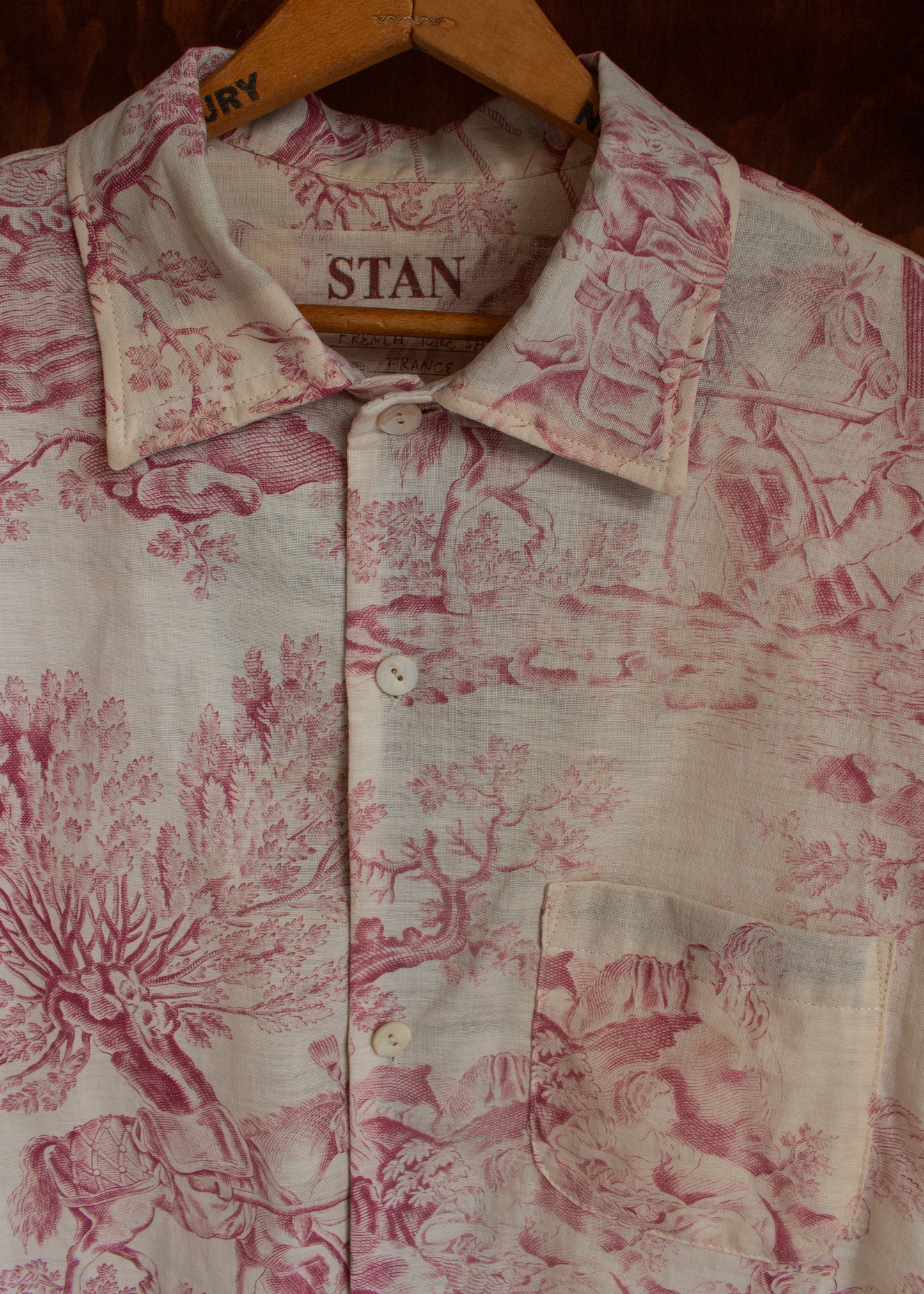 19th Century French Toile Shirt