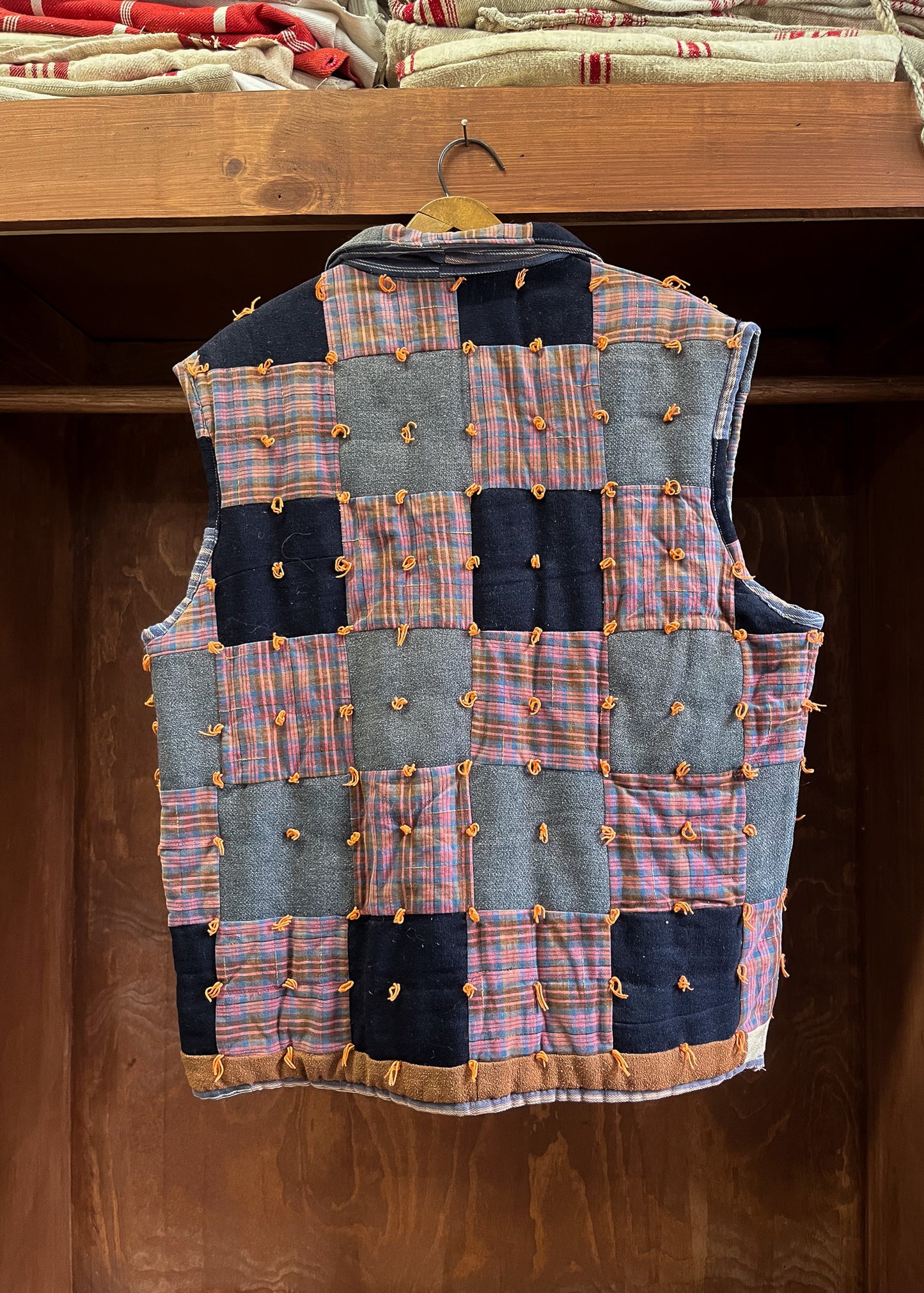 C. 1920 Wool Quilt Vest (Medium)
