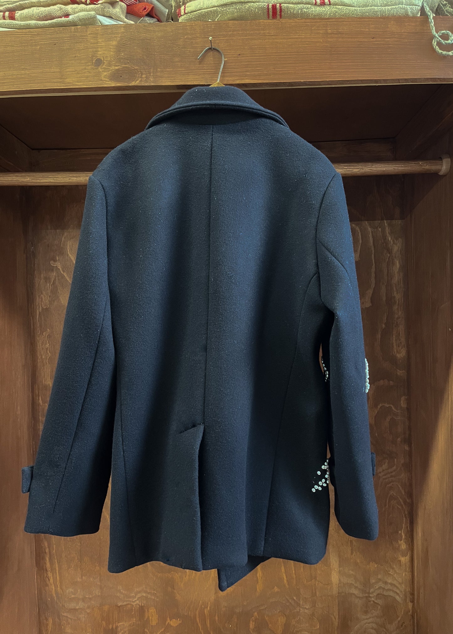 Navy Pea Coat (Medium)