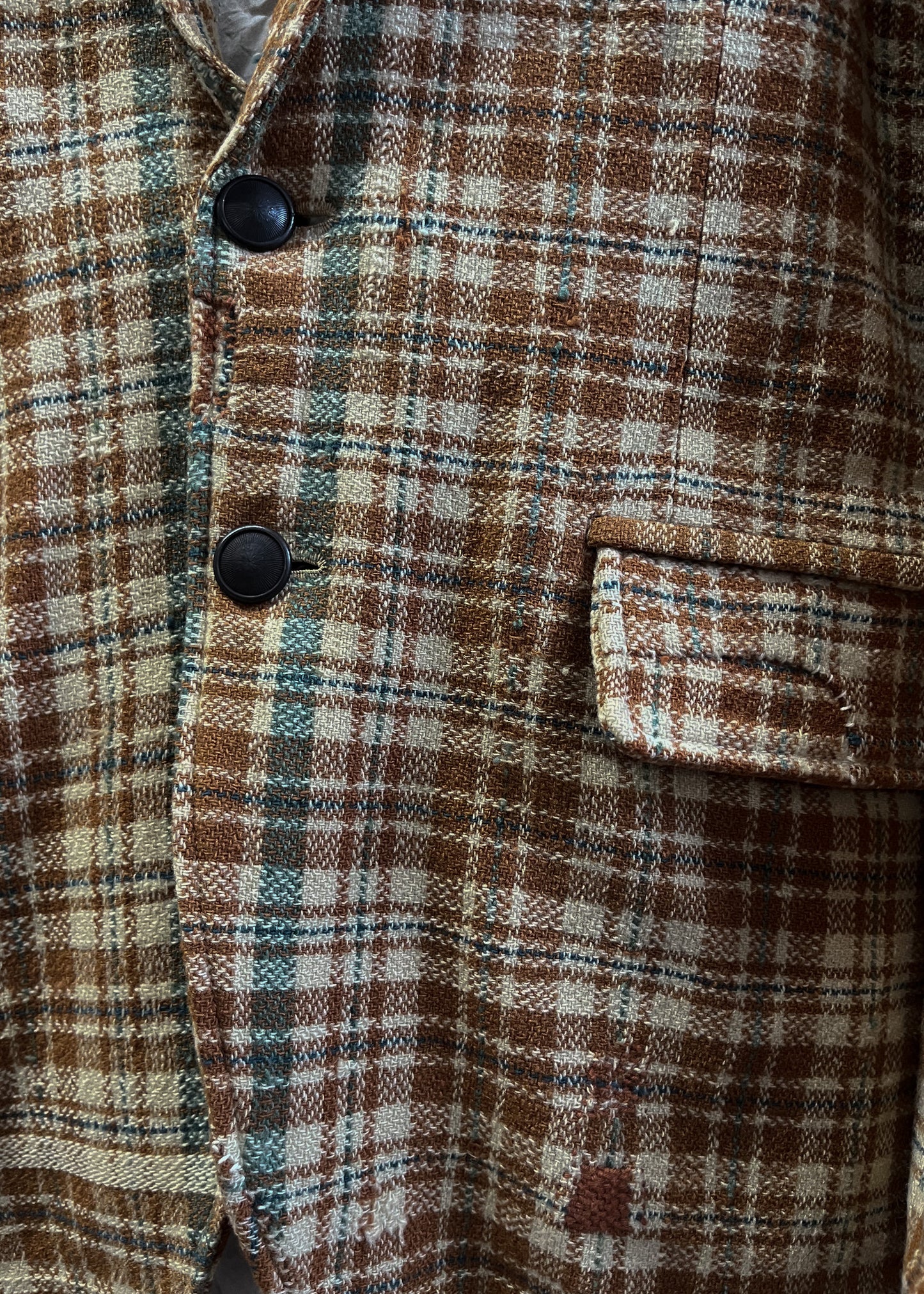 19th Century Mended European Blanket Jacket (40)