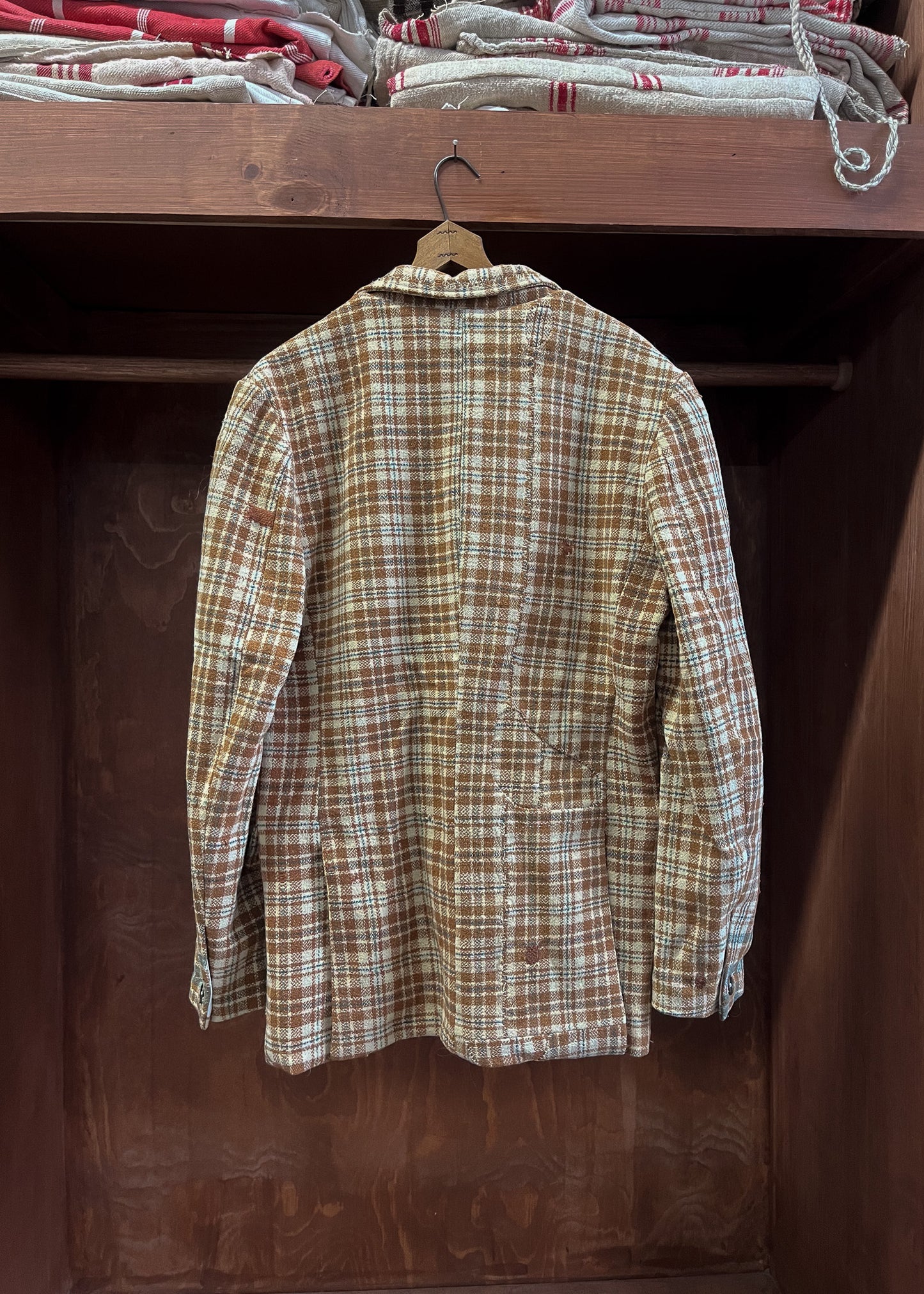19th Century Mended European Blanket Jacket (40)