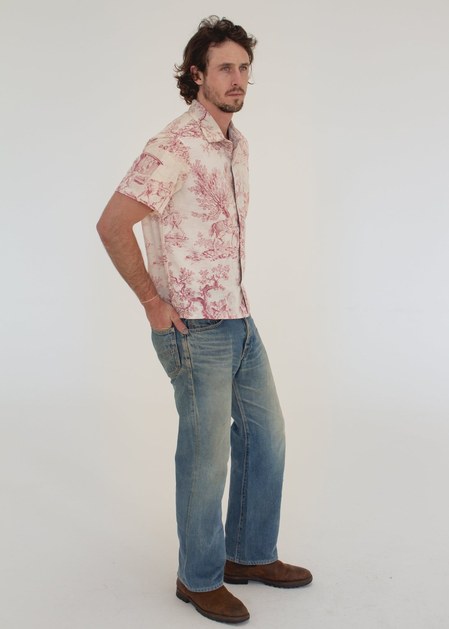 19th Century French Toile Shirt