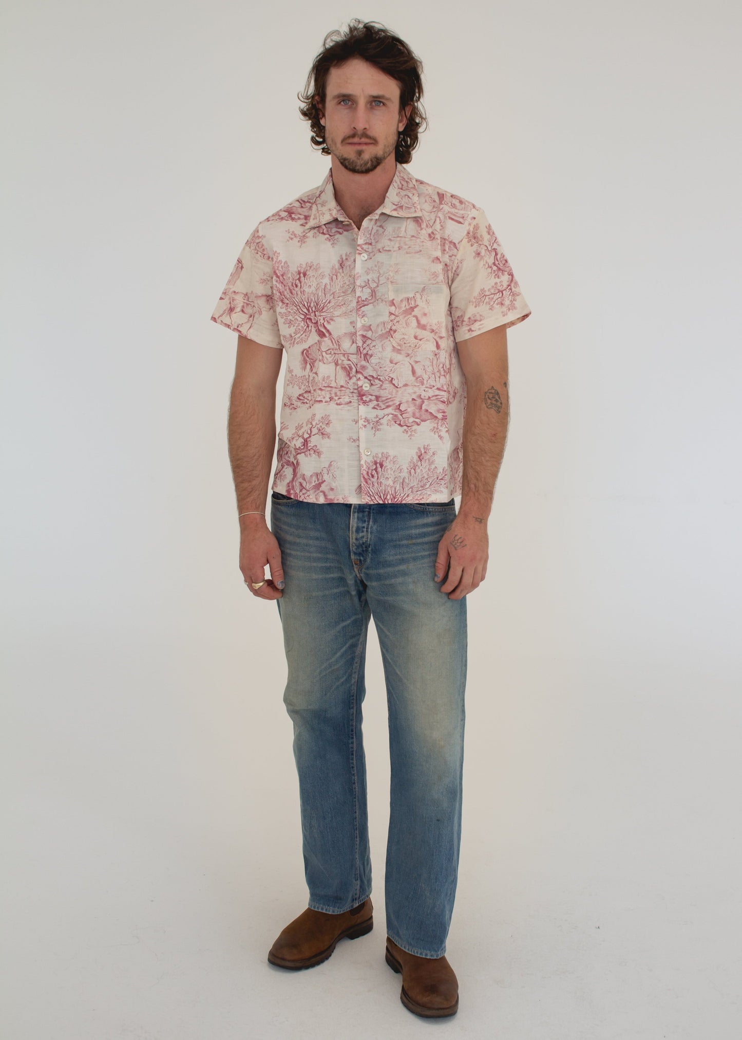 19th Century French Toile Shirt