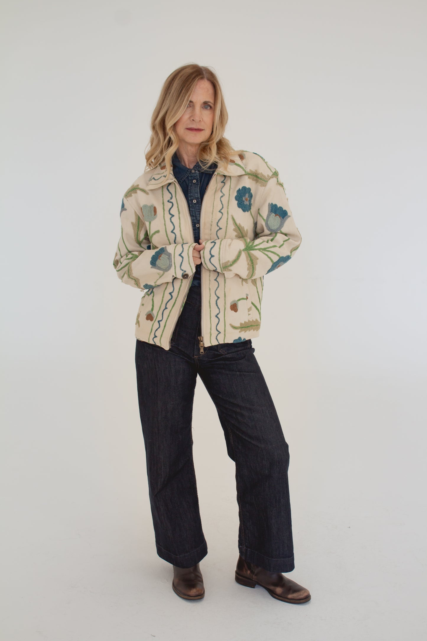 C. 1920 Indian Crewelwork Jacket
