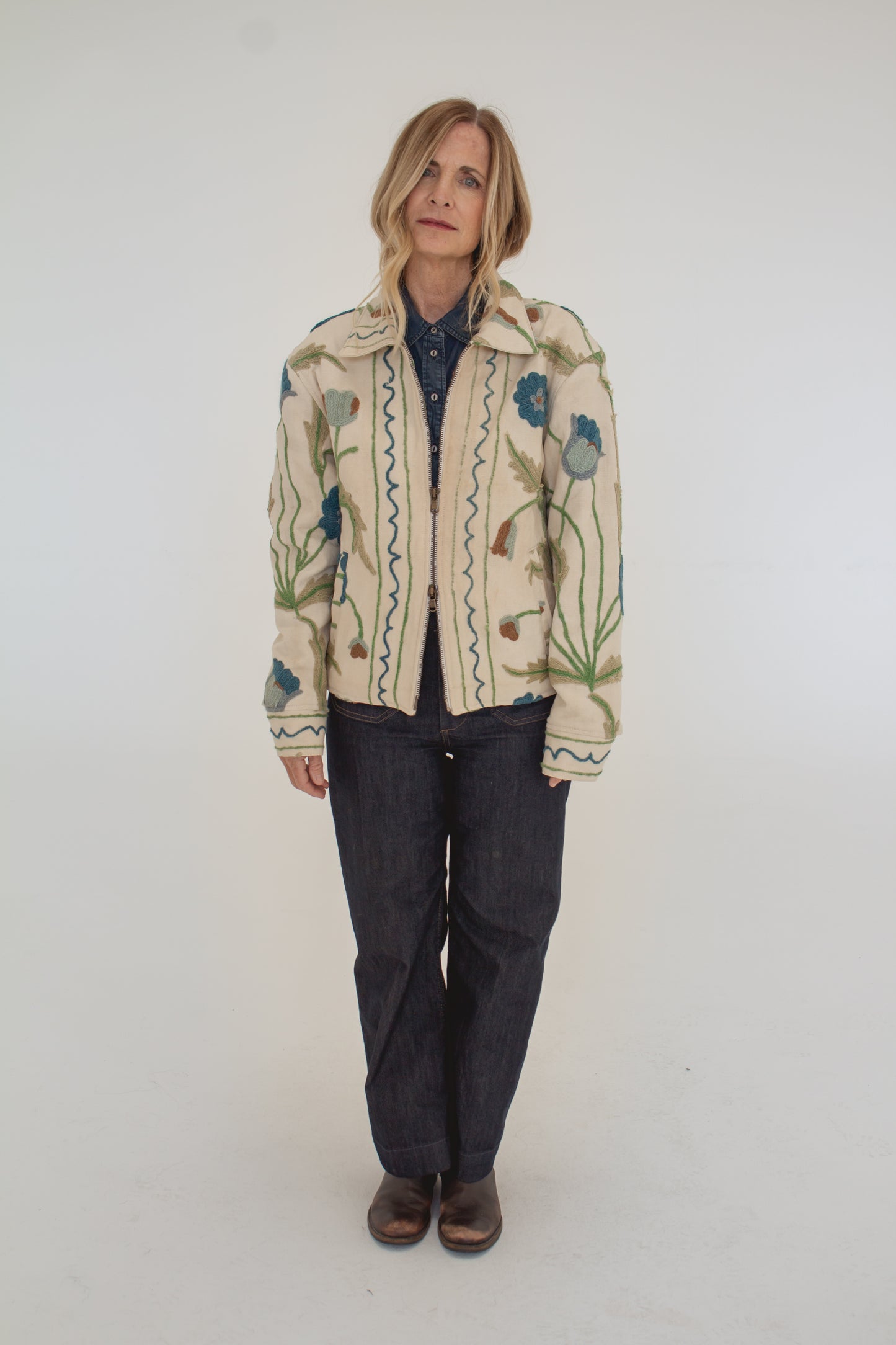 C. 1920 Indian Crewelwork Jacket