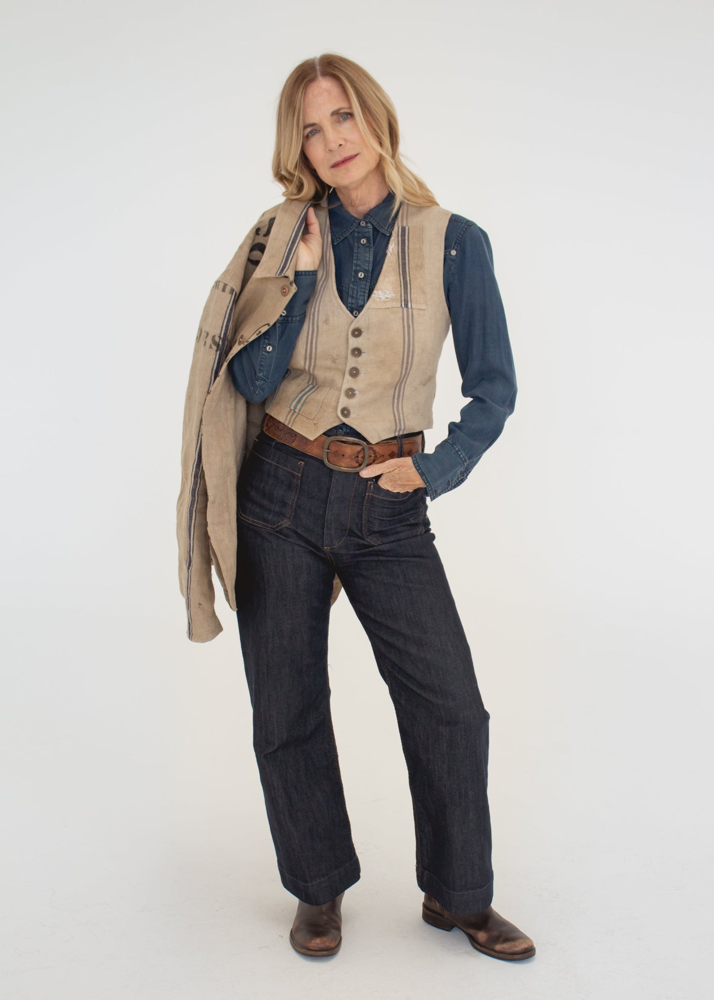 German Grain Sack Vest