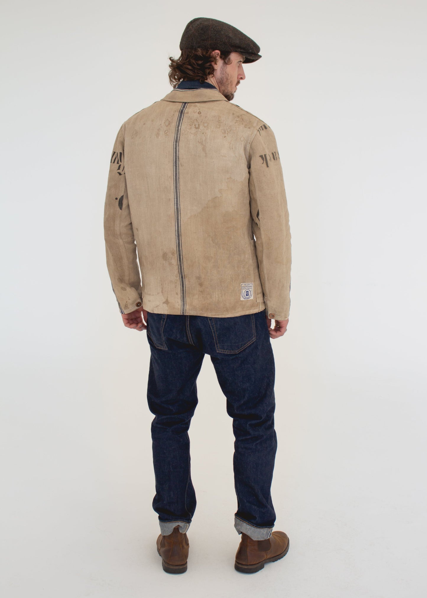 C. 1900 German Grain Sack Chore Jacket