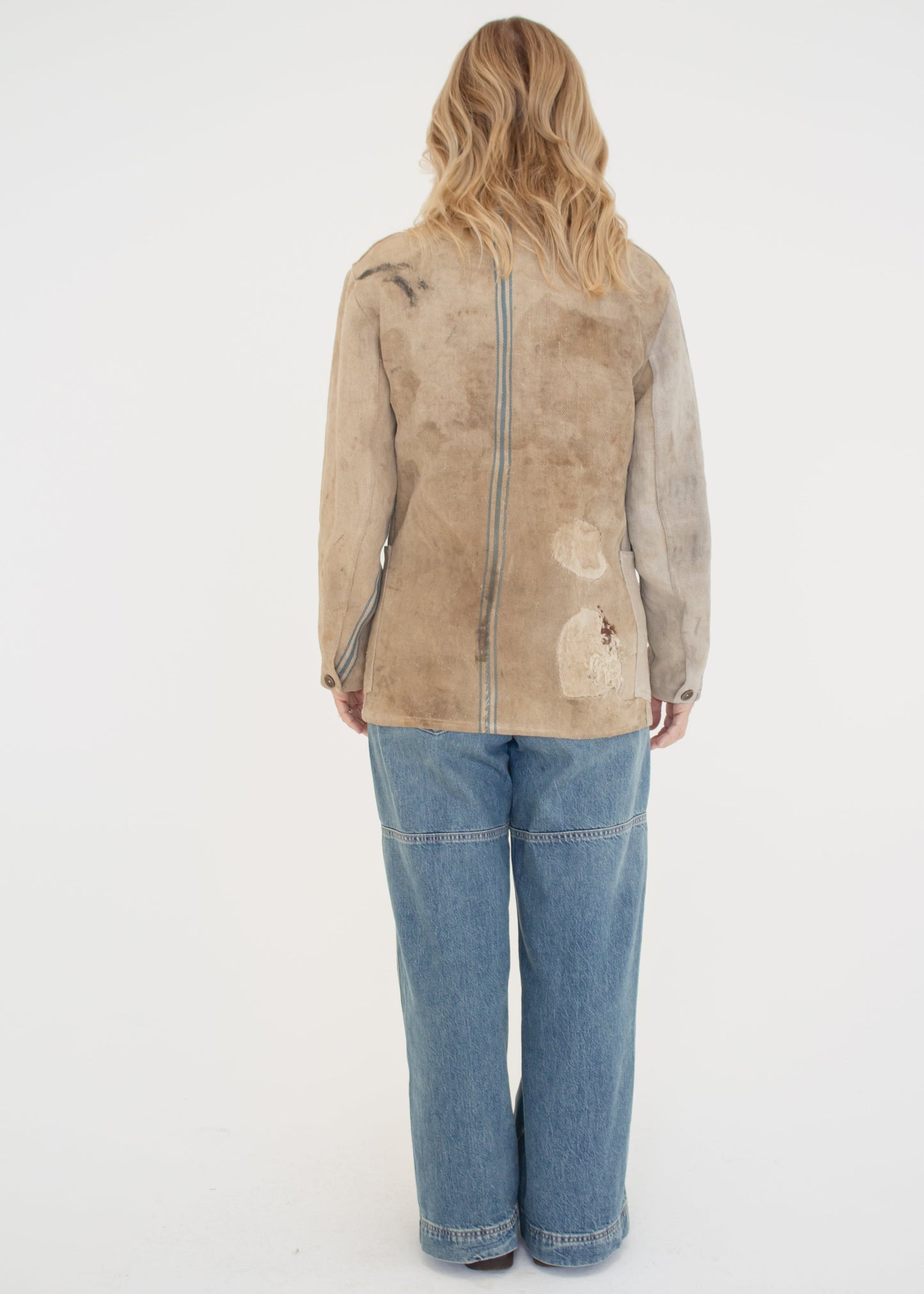 C. 1900 German Grain Sack Chore Jacket