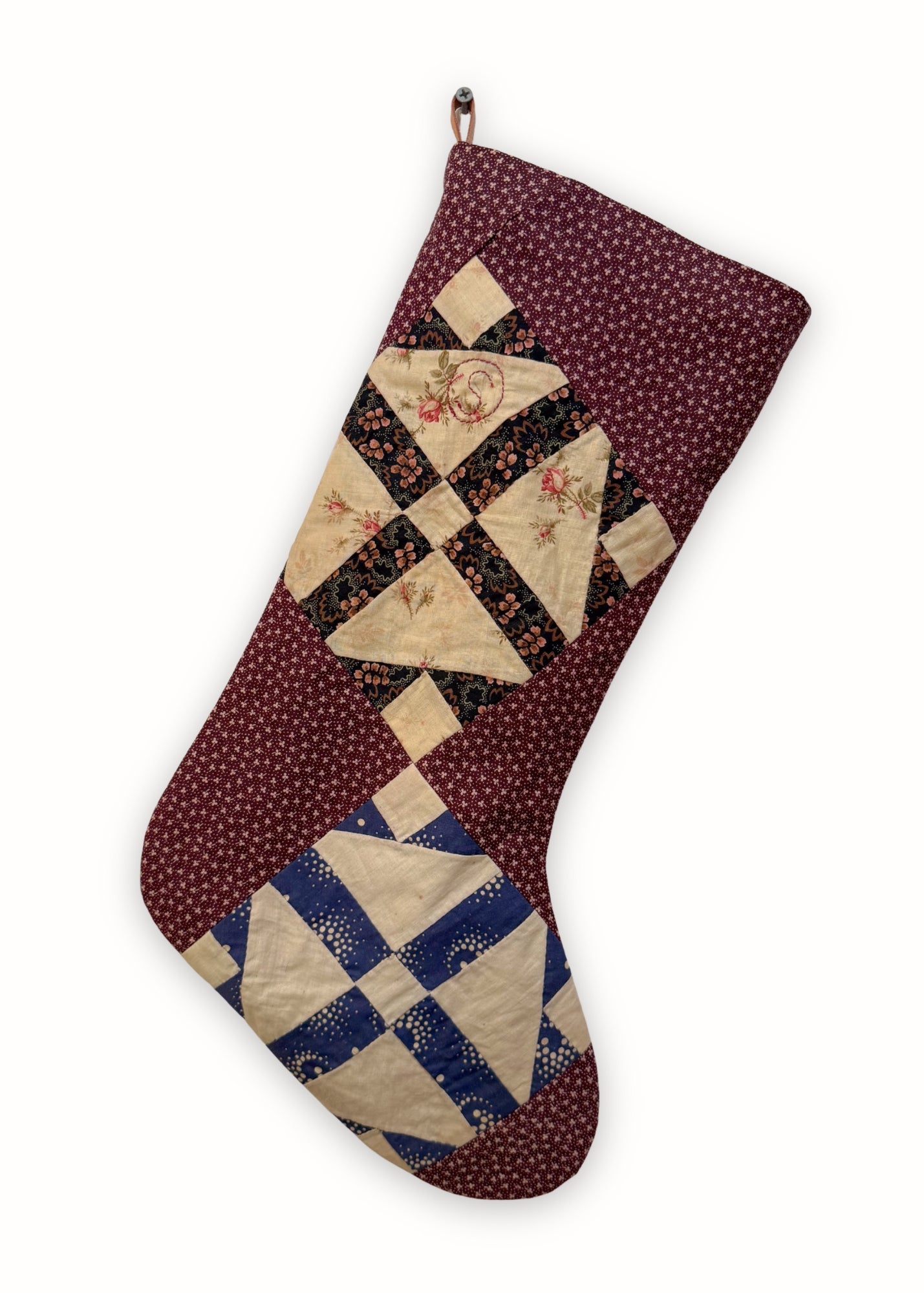 Patchwork Quilt Stocking Calico 2
