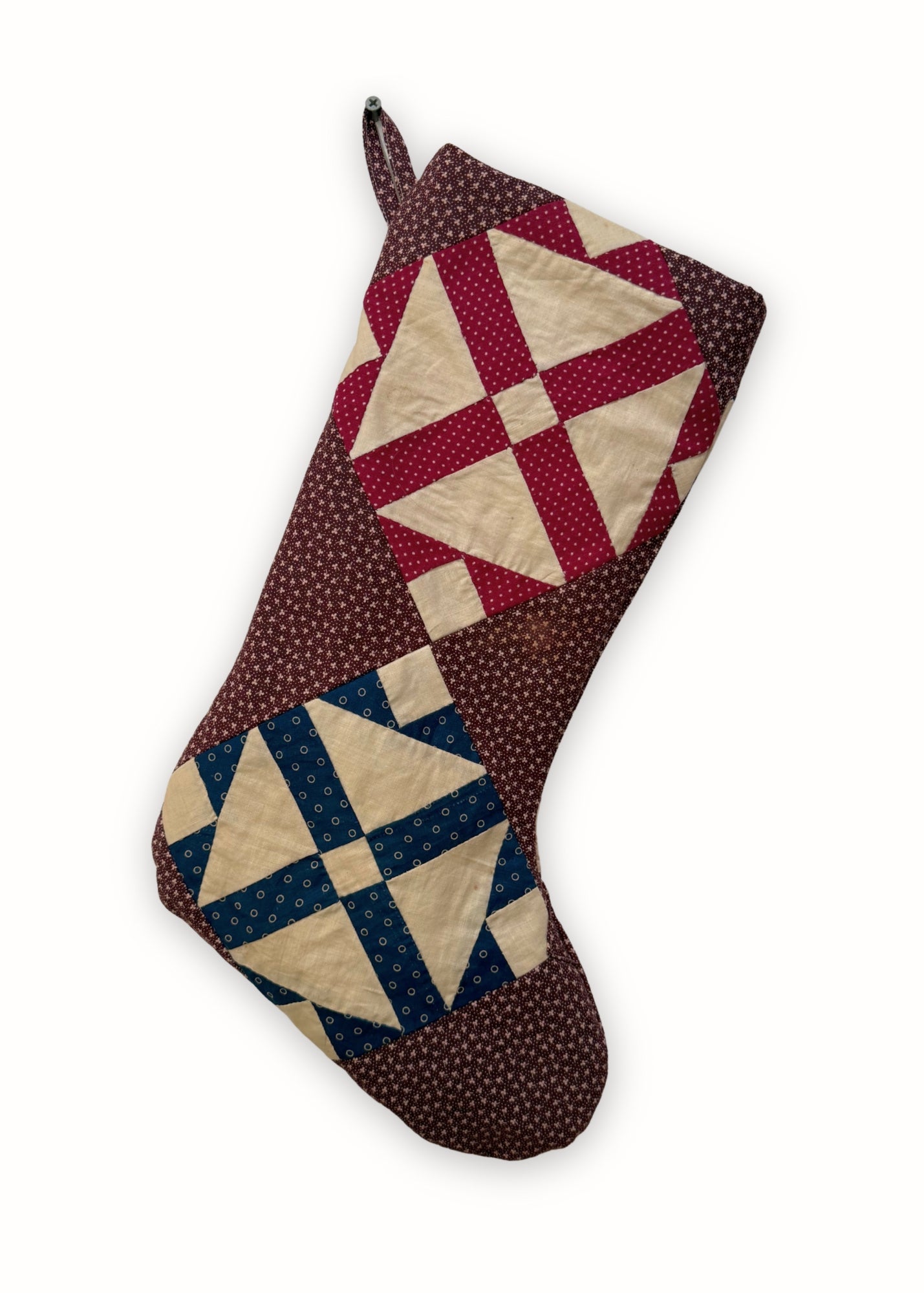 Patchwork Quilt Stocking Calico 3
