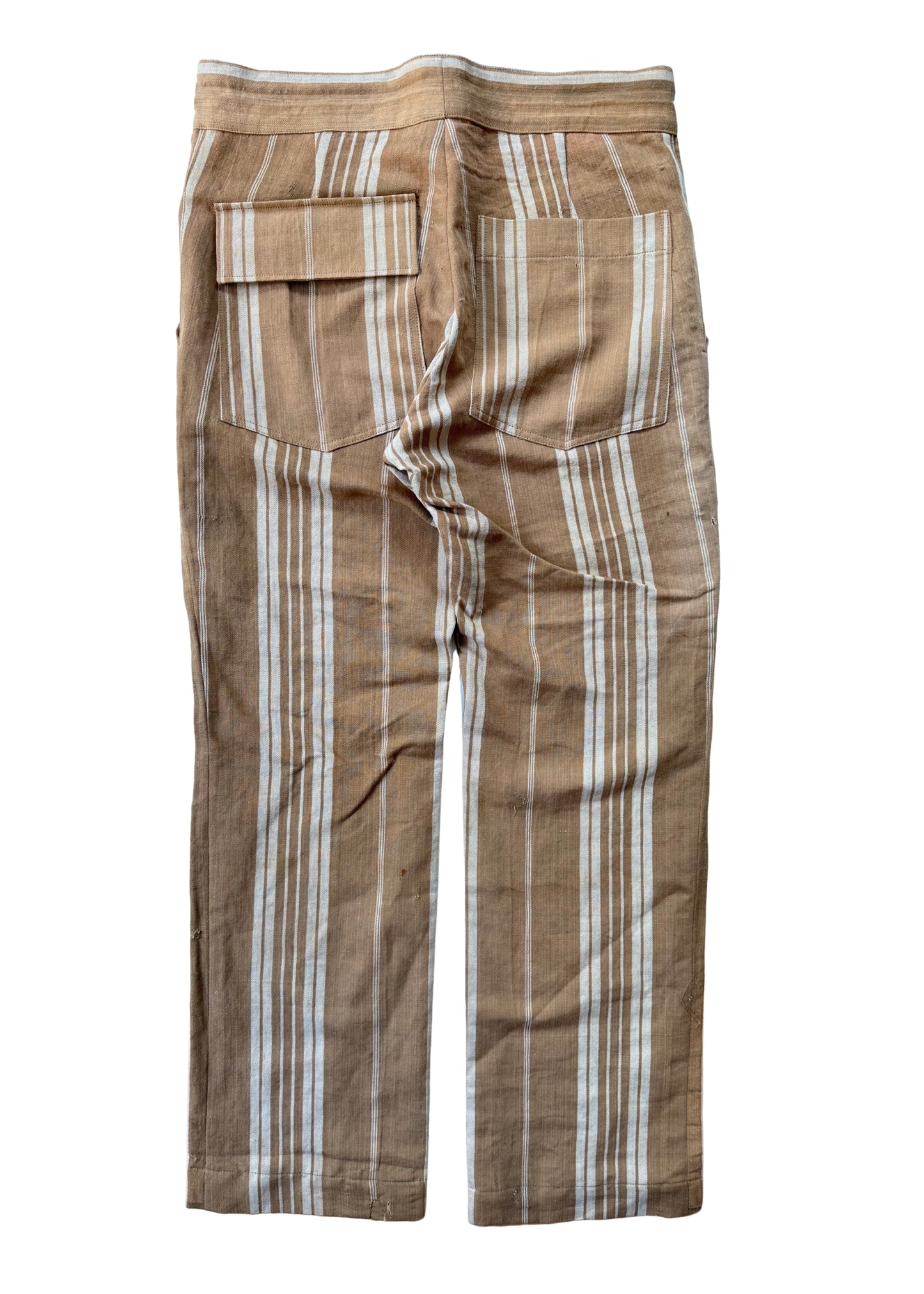 1840's Linen French Ticking Pants (32)