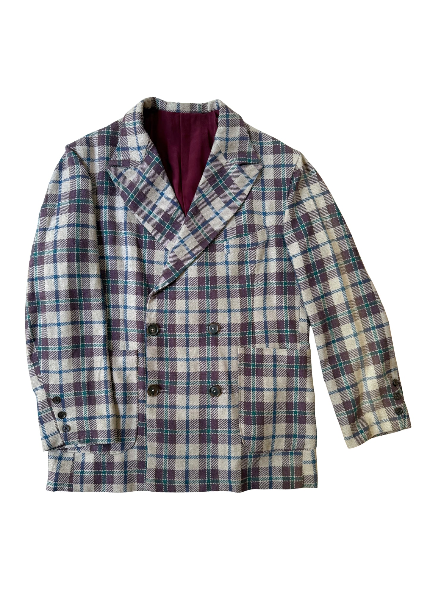 Silk Double Breasted Jacket (40)