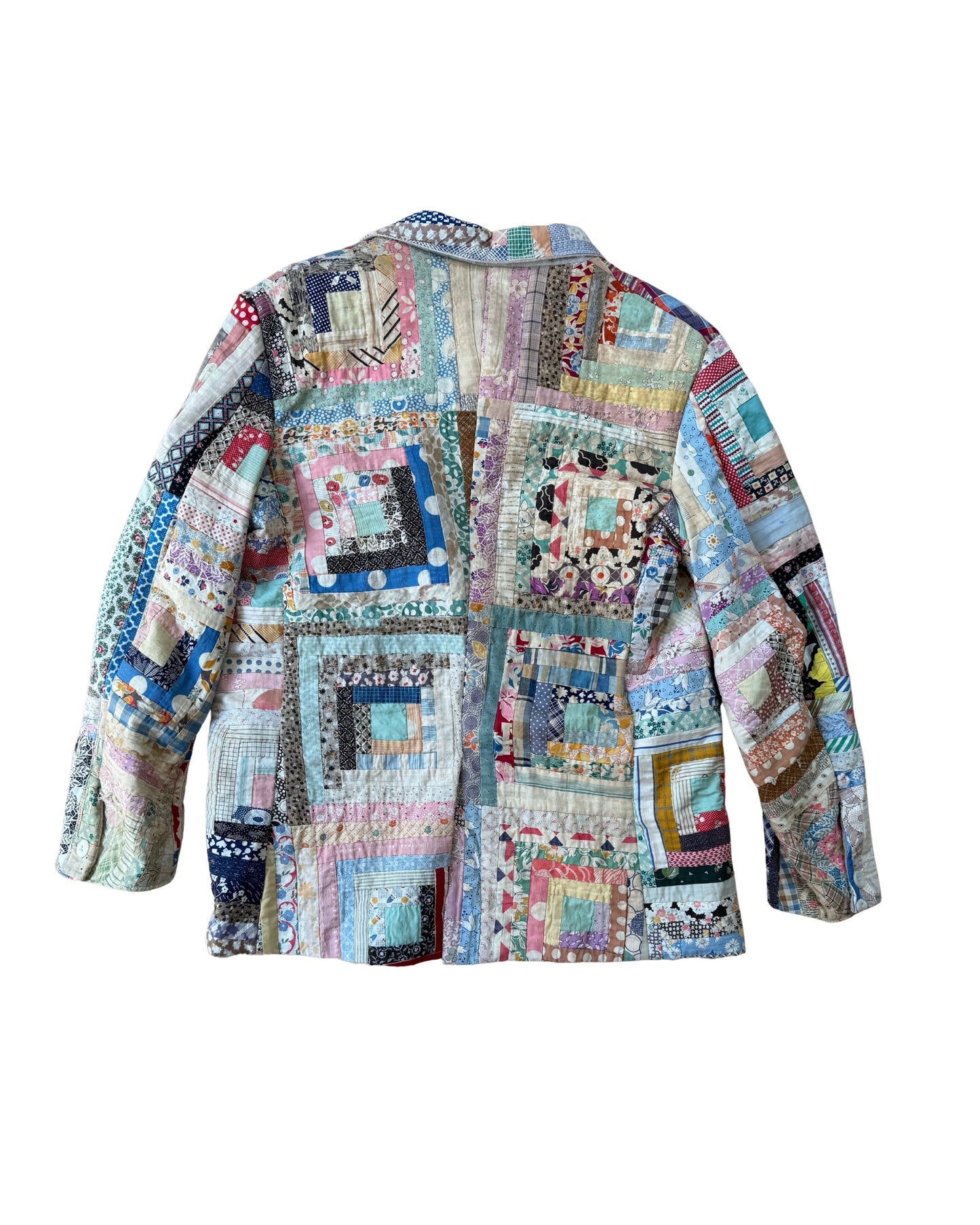 Log Cabin Quilt Jacket (Medium)