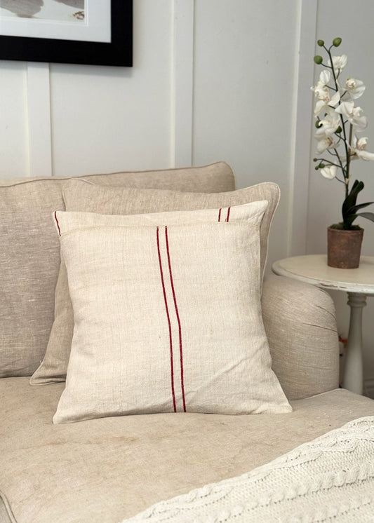 French Linen Throw Pillow No.2