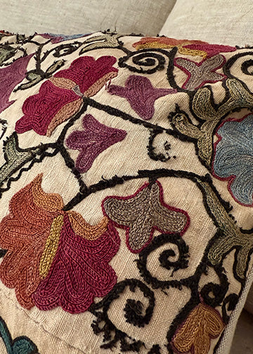 Suzani Throw Pillow
