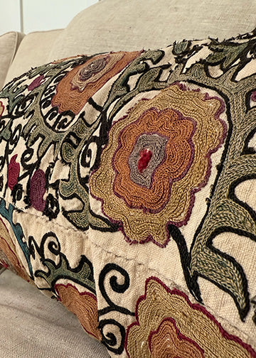 Suzani Throw Pillow