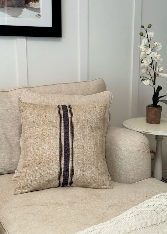 German Linen Throw Pillow