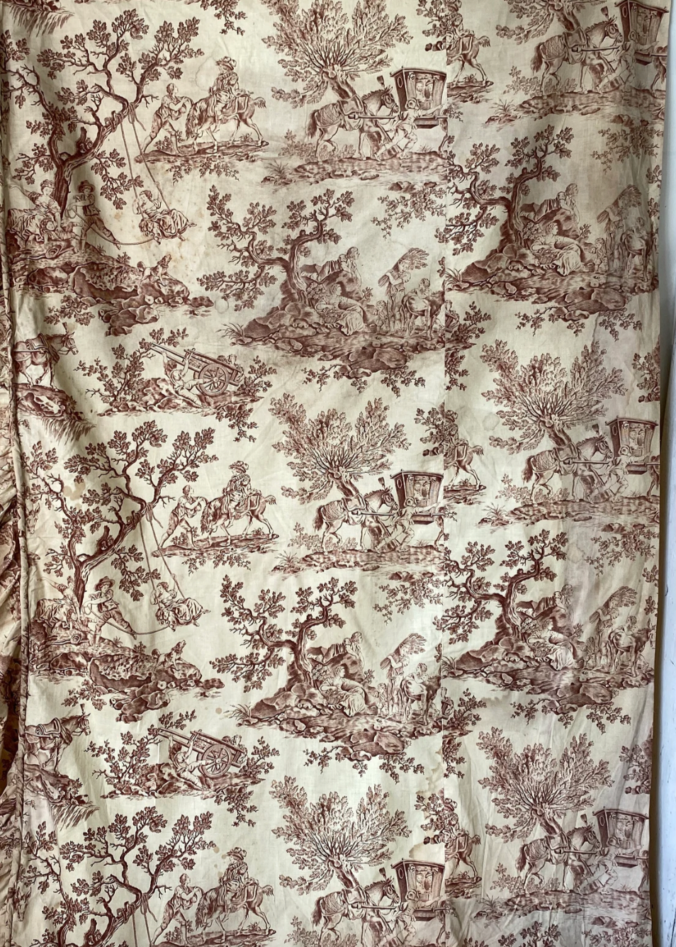 19th Century French Toile Shirt