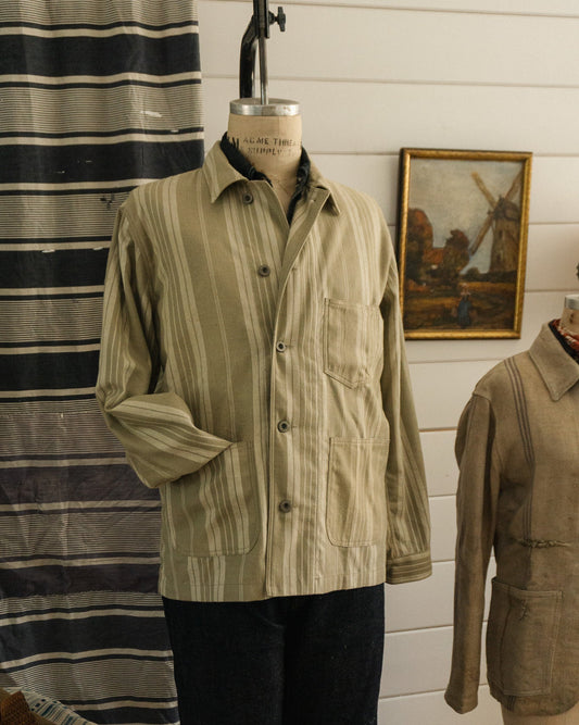 De Nimes Ticking Coat - Large
