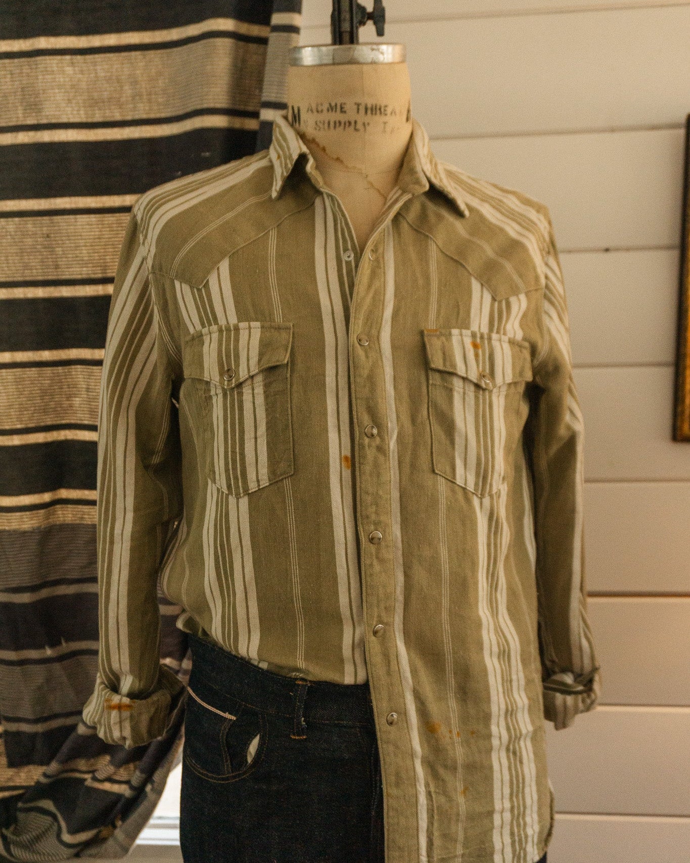 De Nimes Ticking Shirt - Medium