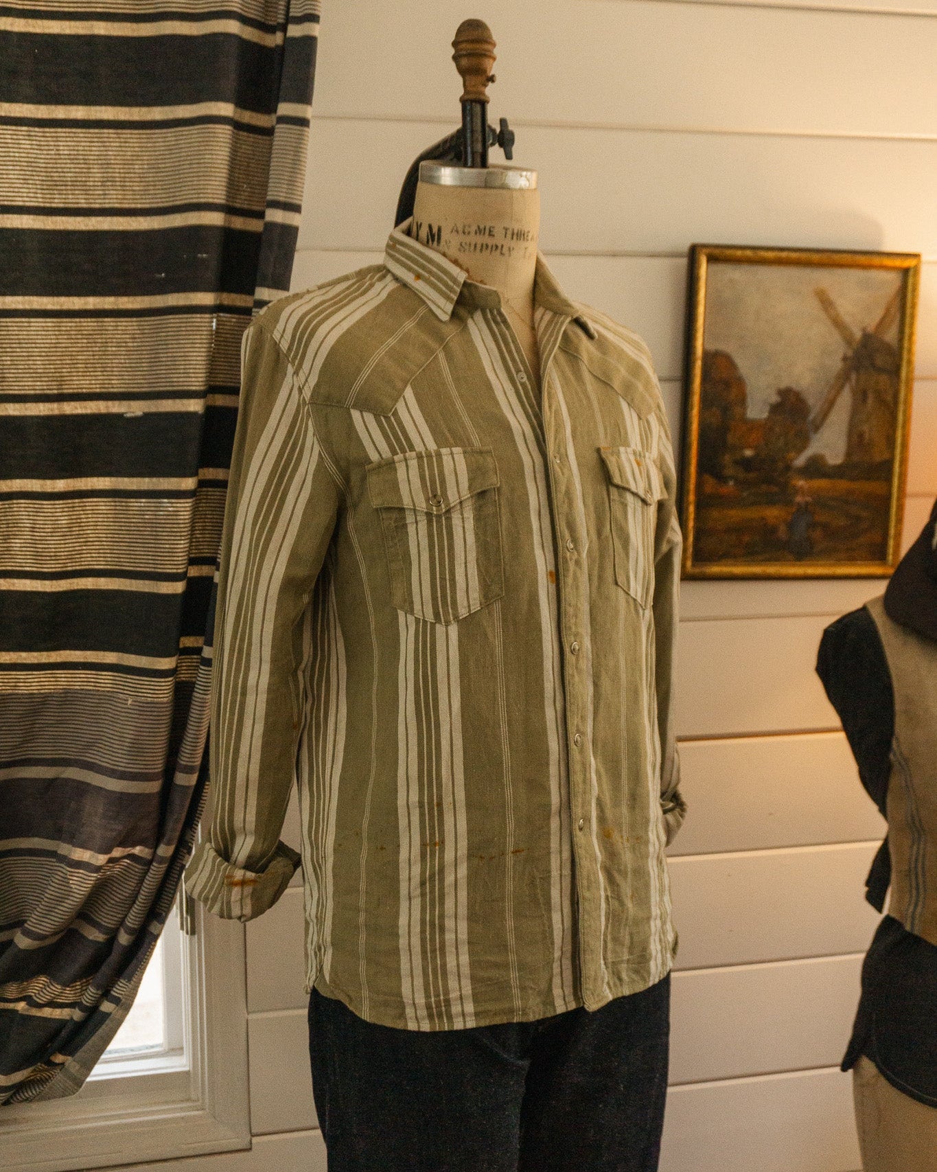 De Nimes Ticking Shirt - Medium