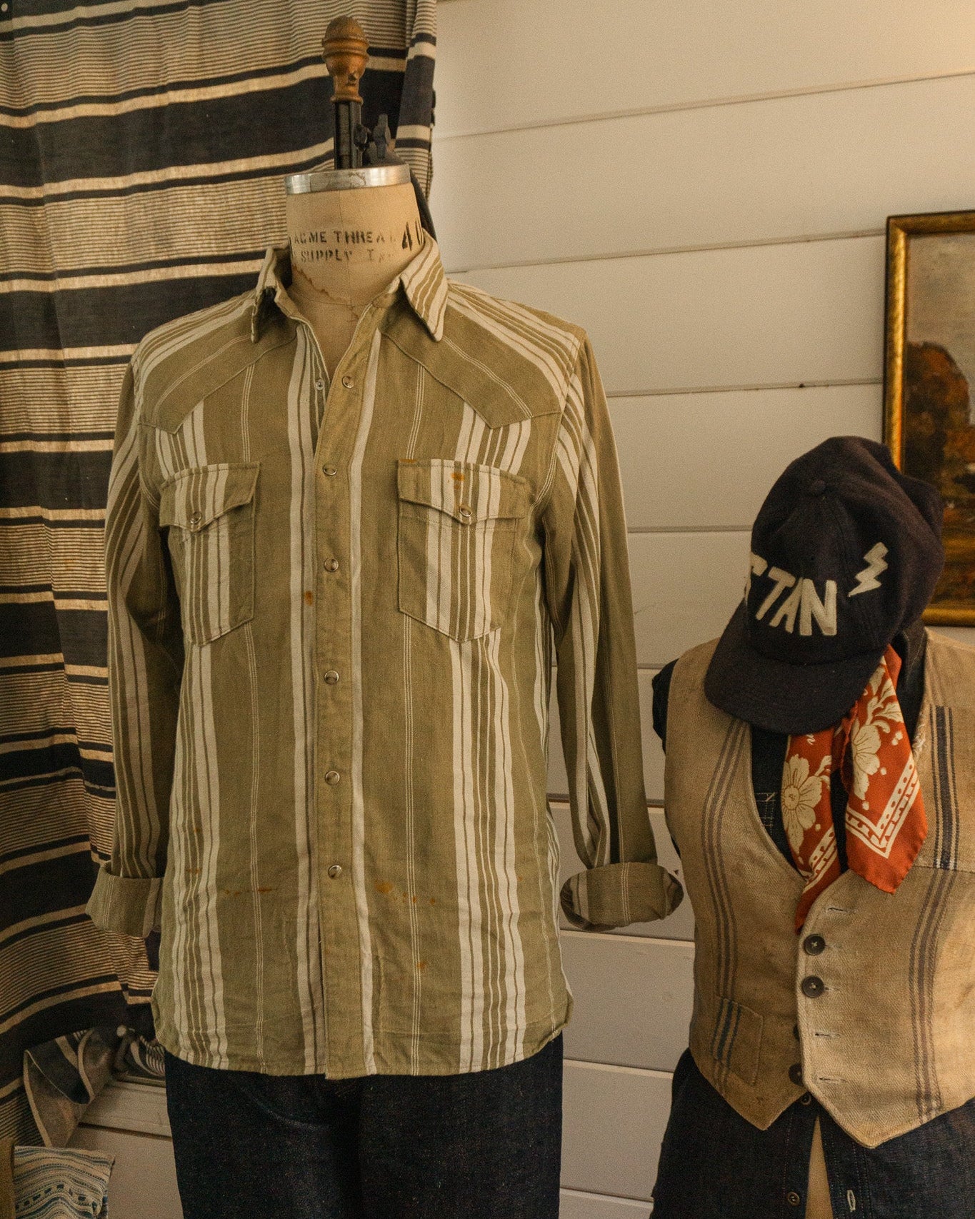 De Nimes Ticking Shirt - Medium