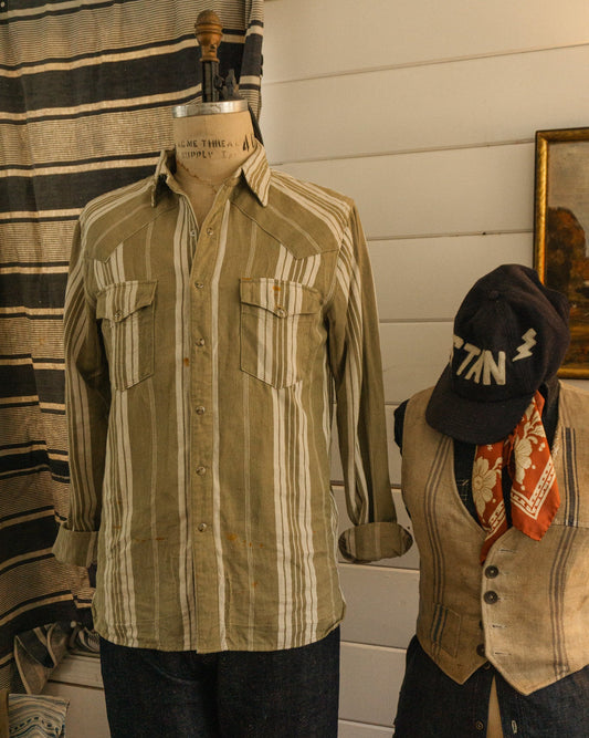 De Nimes Ticking Shirt - Medium