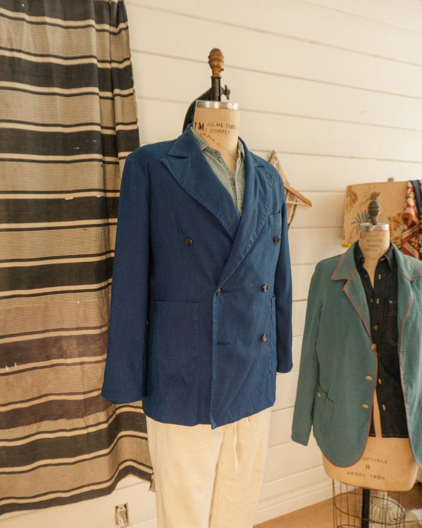Japanese Linen DB Jacket - M