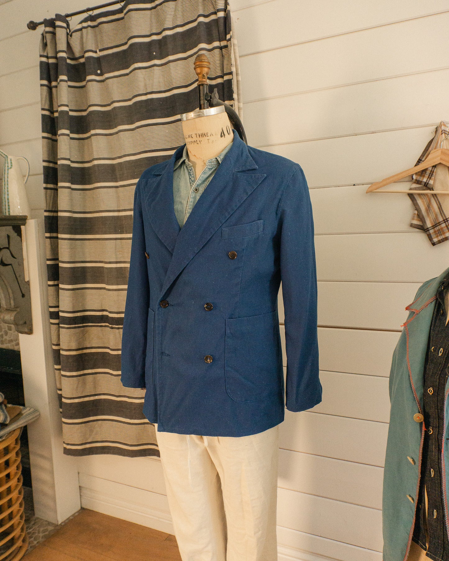 Japanese Linen DB Jacket - M