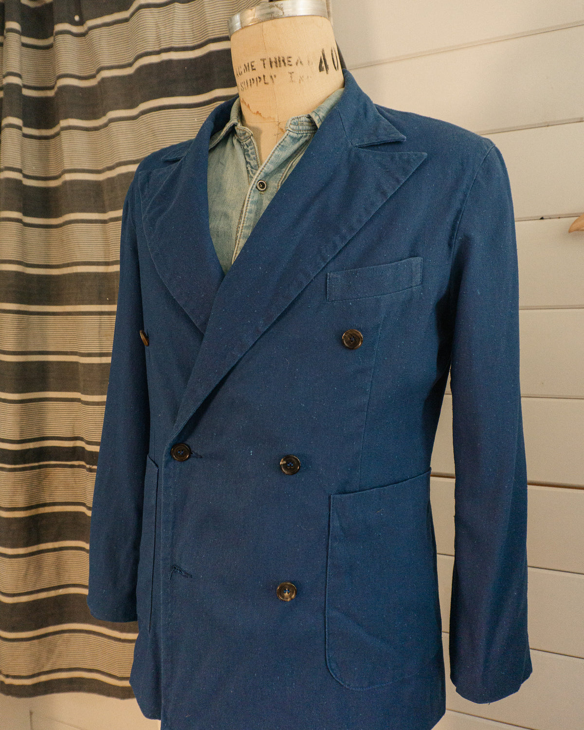 Japanese Linen DB Jacket - M