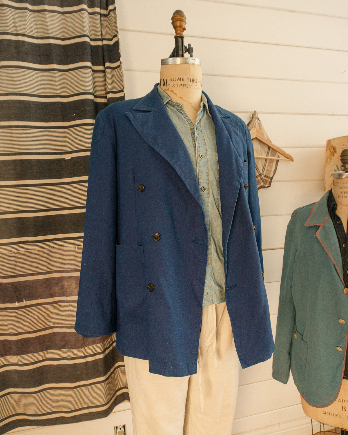 Japanese Linen DB Jacket - M