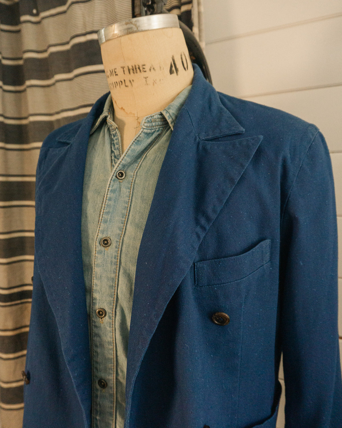 Japanese Linen DB Jacket - M