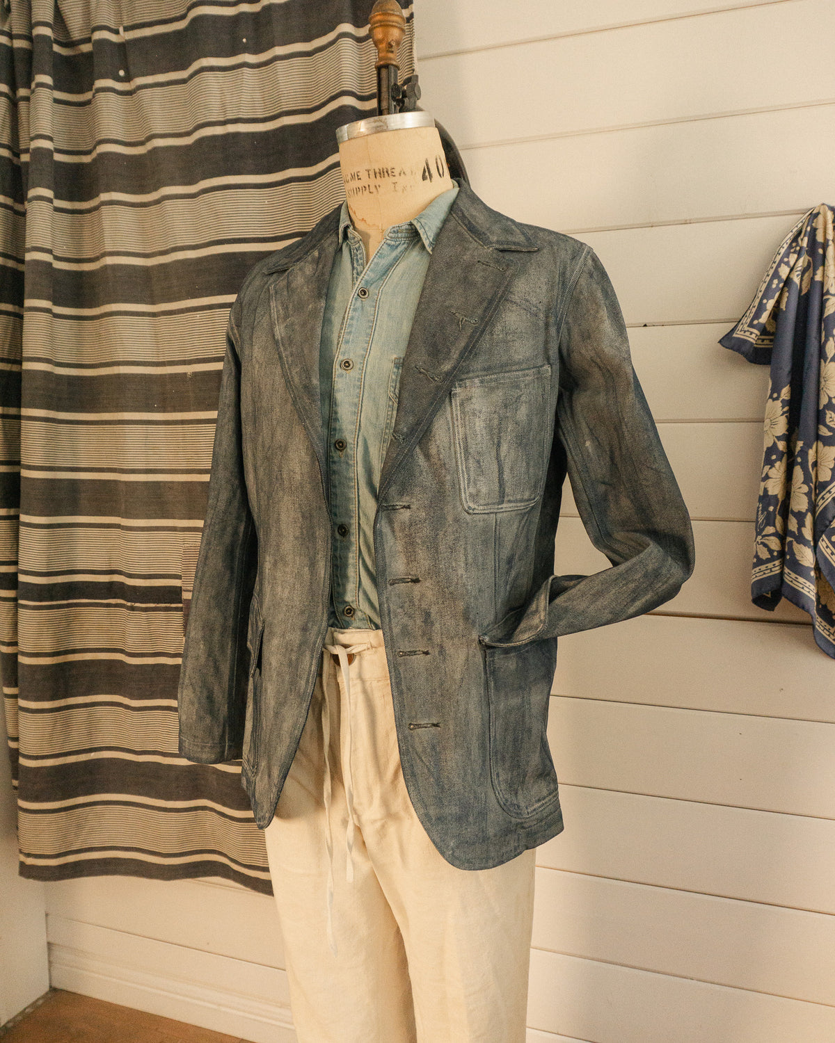 Painted Denim Jacket - M