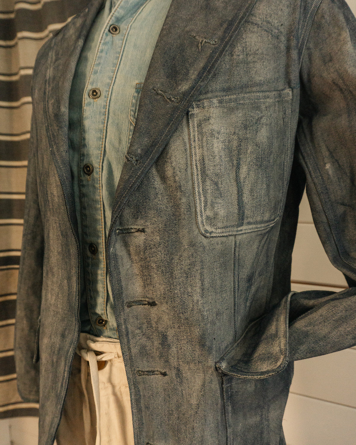 Painted Denim Jacket - M