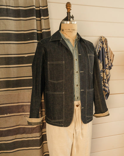 Selvedge Denim Chore Jacket - M