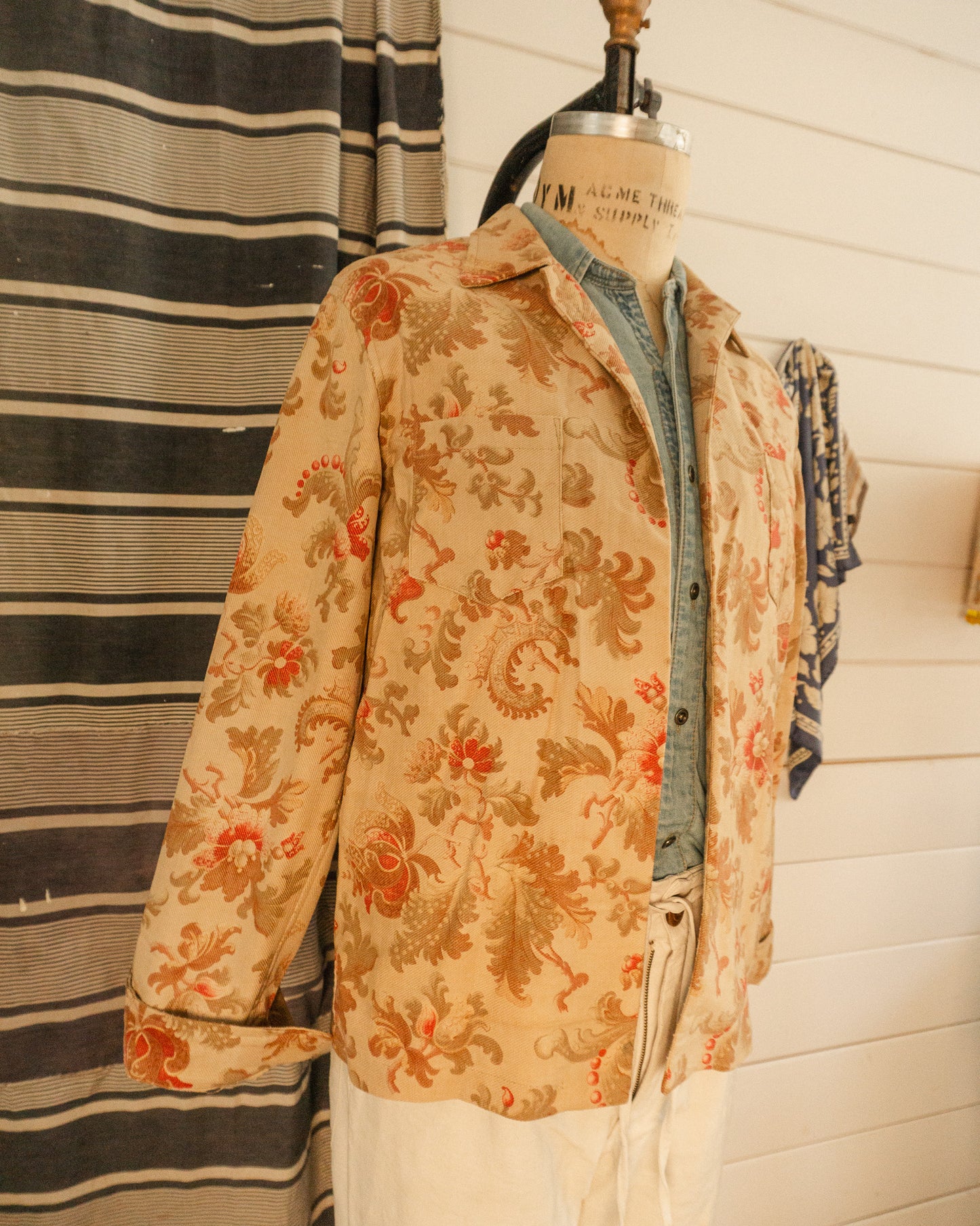 French Floral Shirt - M