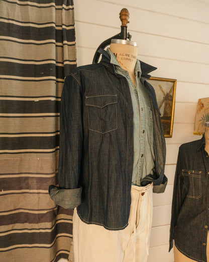 Denim Western Shirt - M