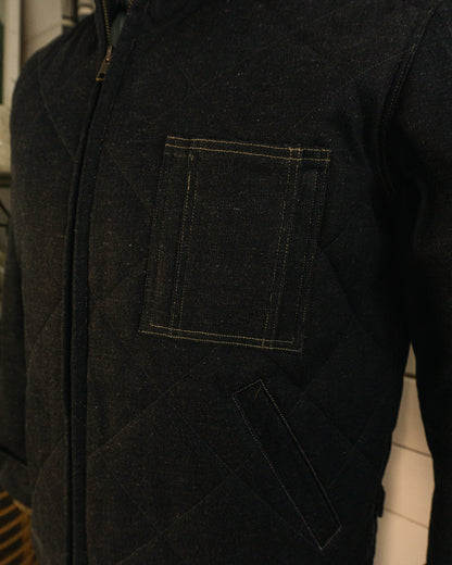 Quilted Denim Jacket - M