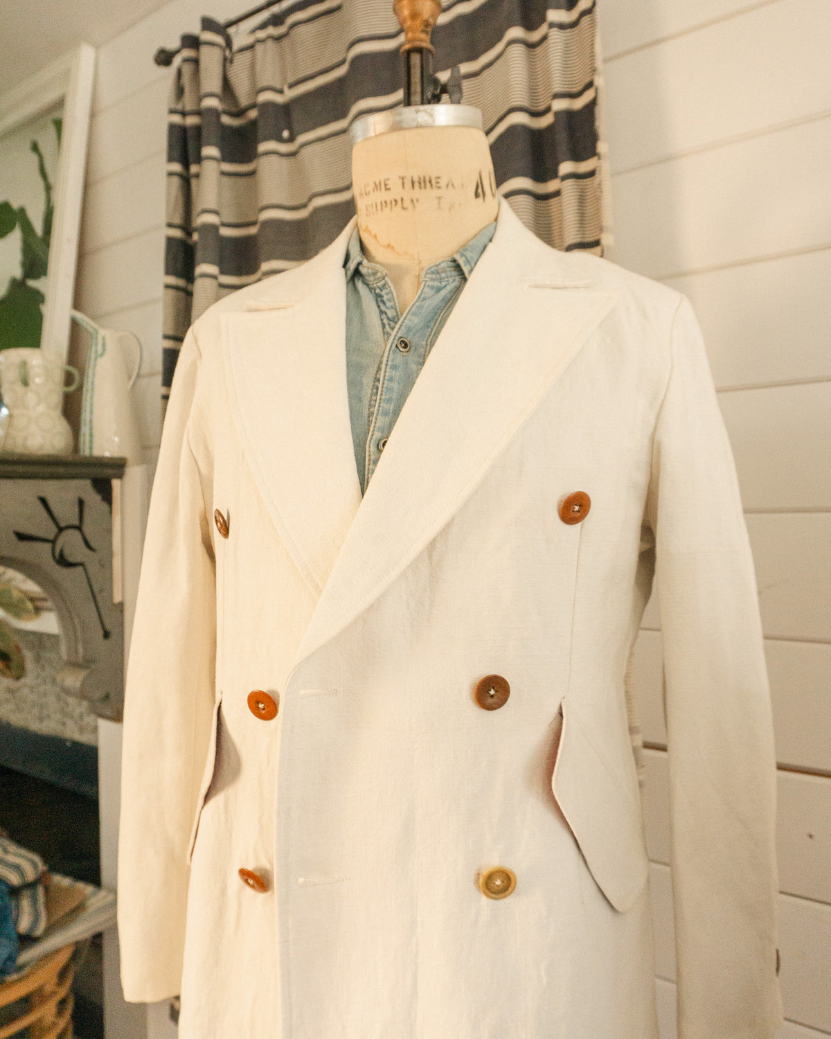 Trousseau Linen Coat - M