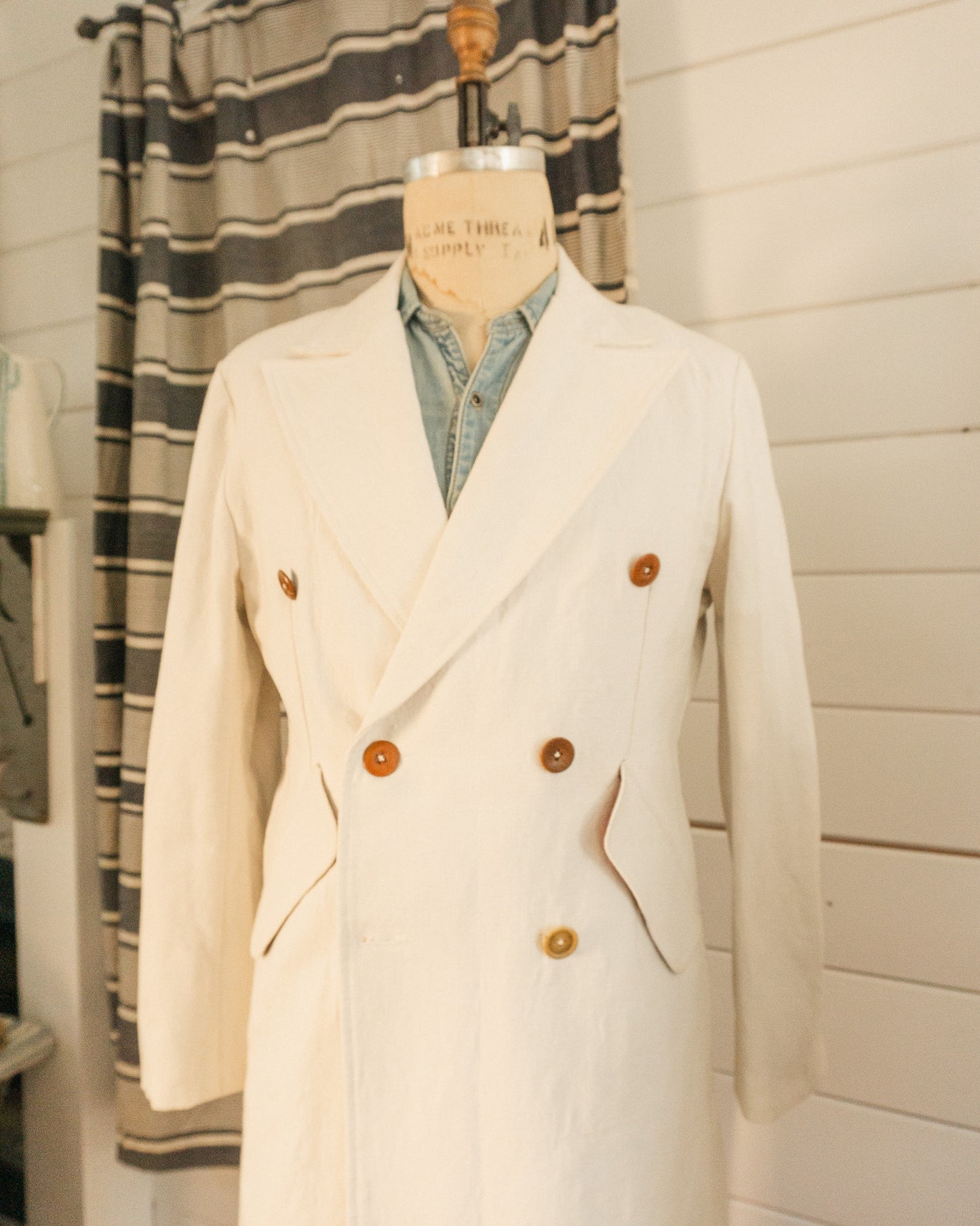 Trousseau Linen Coat - M