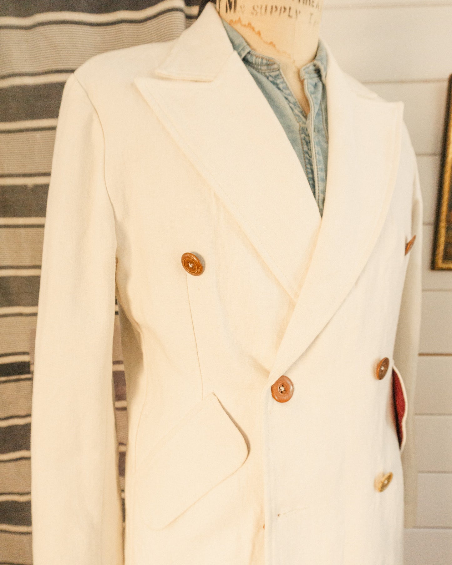Trousseau Linen Coat - M