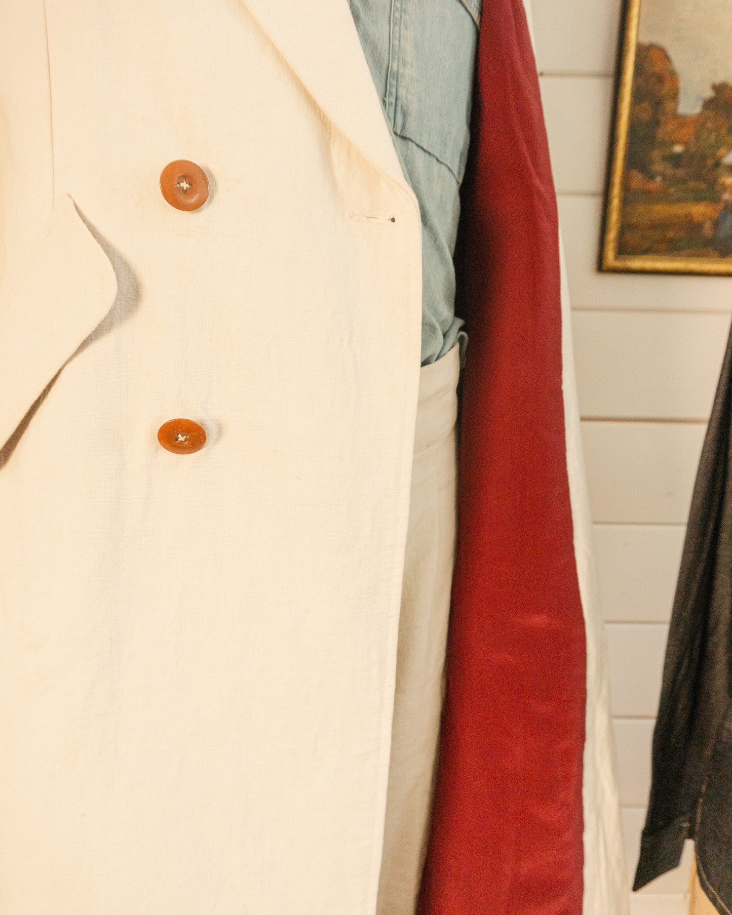 Trousseau Linen Coat - M