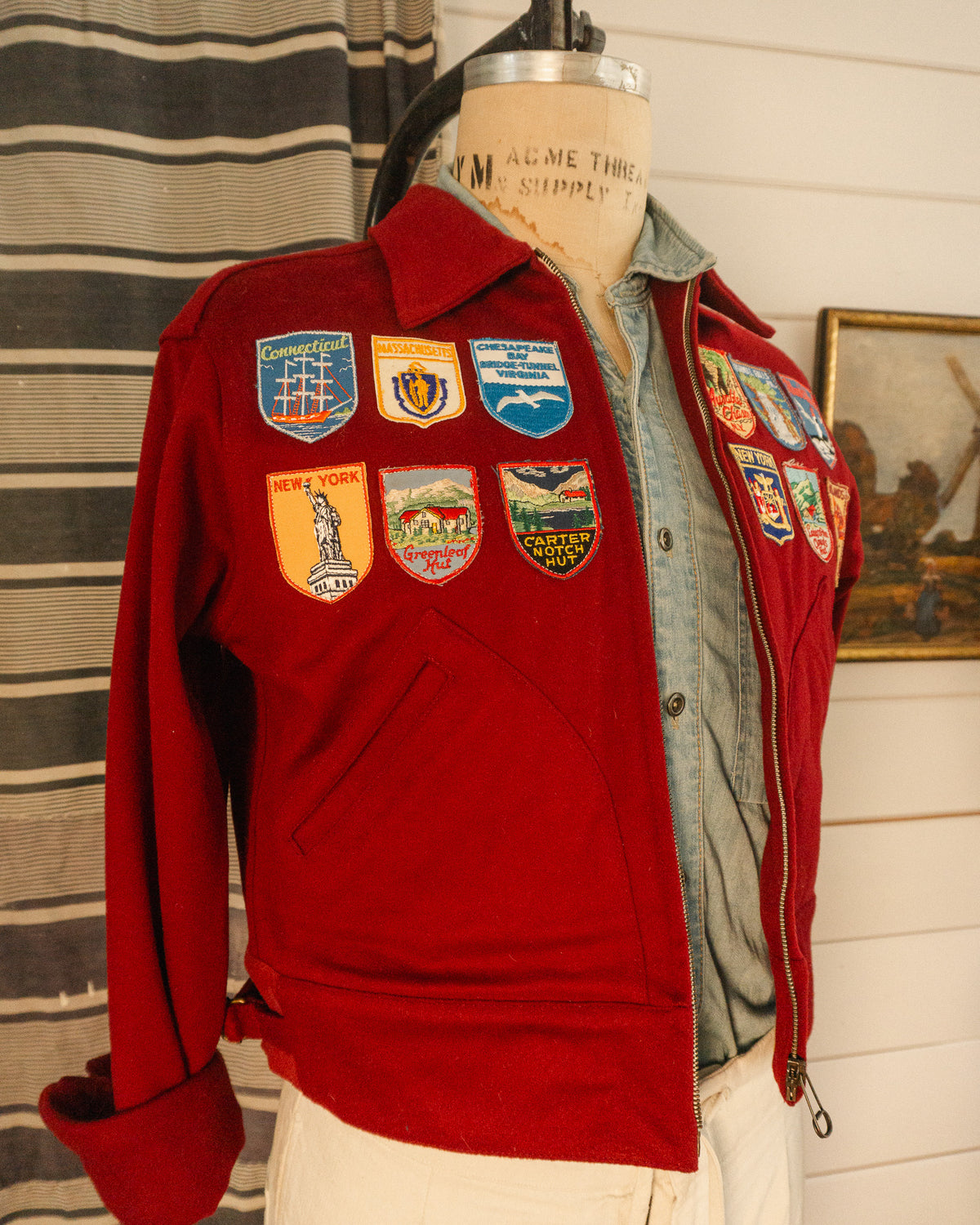 Wool Patch Jacket - S/M