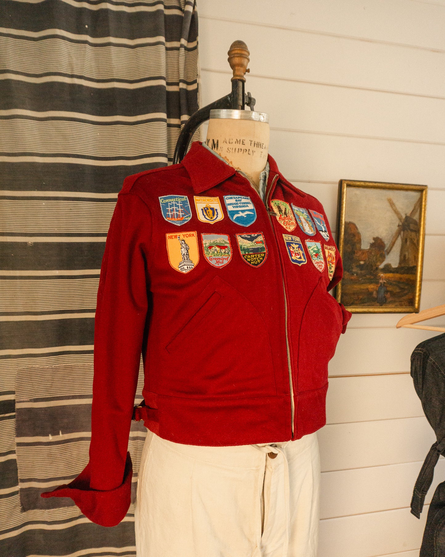 Wool Patch Jacket - S/M